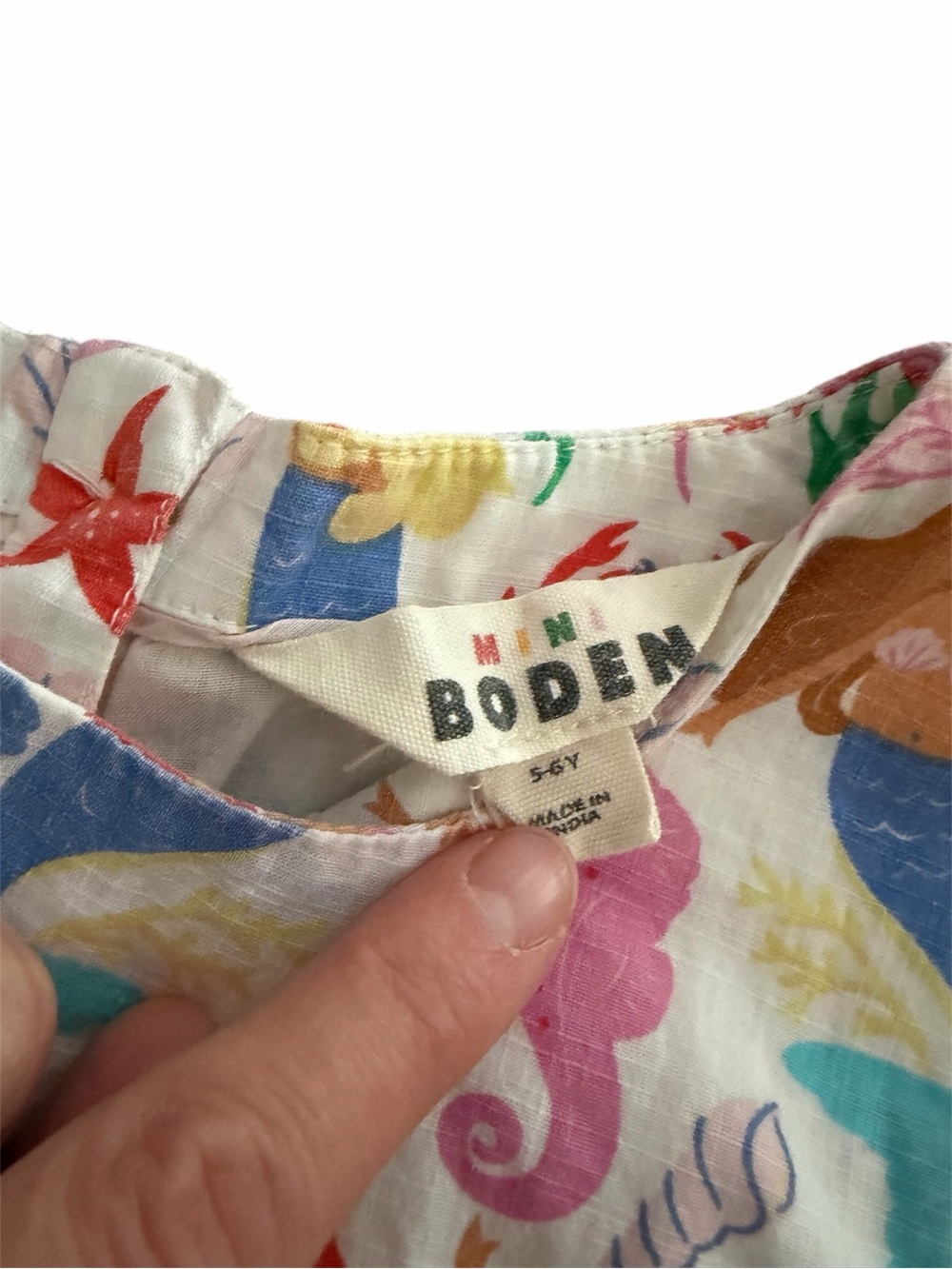 Mini Boden Mermaid Print Sundress - Multicolor - Picture 3 of 3